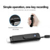 Clip-on Camera 1080P HD Record Handheld DV USB Charging TF Card Camera